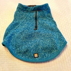 Kurgo Dog Fleece Vest Blue Zip Neck Small Outdoor Hiking Jacket